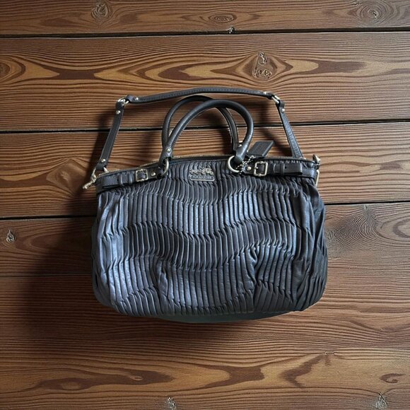 Coach Madison Gathered Leather Sophia Satchel - Picture 12 of 12